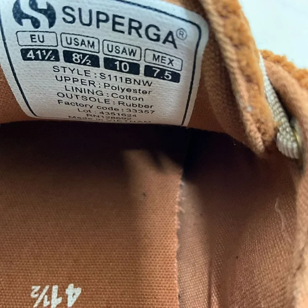 SUPERGA Anthropologie Corduroy Fashion Sneakers